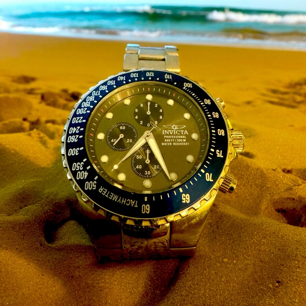 Invicta Pro Diver Men's Watch 47mm, Stainless Steel (23996) water Resistant 200m